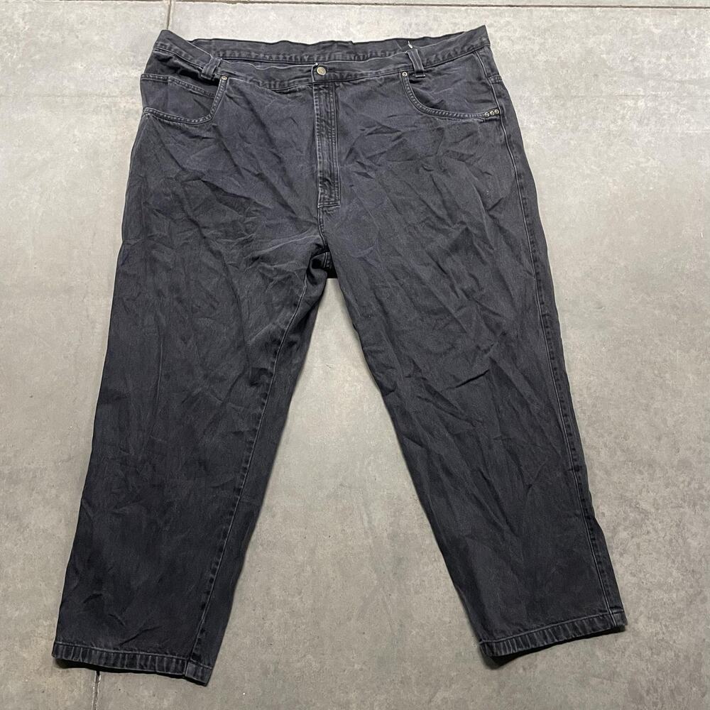 AAA Jeans Mens 50x30 Black Prime Cut Denim Big 5-Pocket Zip Fly Classic